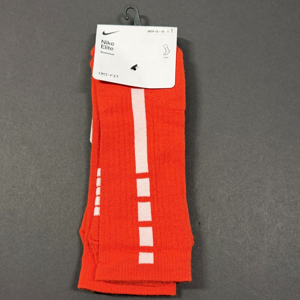NWT Nike Elite Sport Socks - Basketball - Men's size 12 - 15 - XL – Orange